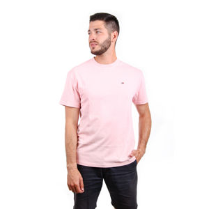 Tommy Jeans pánské světle růžové tričko